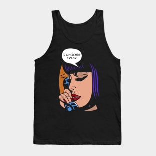 Trick or Treat Halloween Girl Tank Top